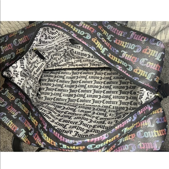 NWT Juicy Couture Weekender Overnight Bag Black - Picture 7 of 8